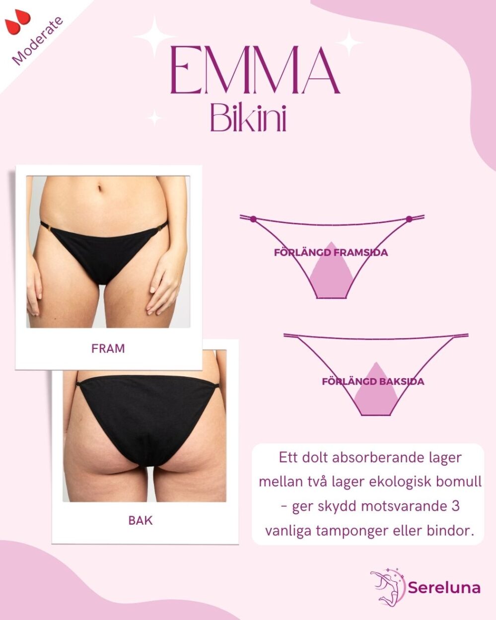Sereluna Menstruationstrusse - Emma bikini