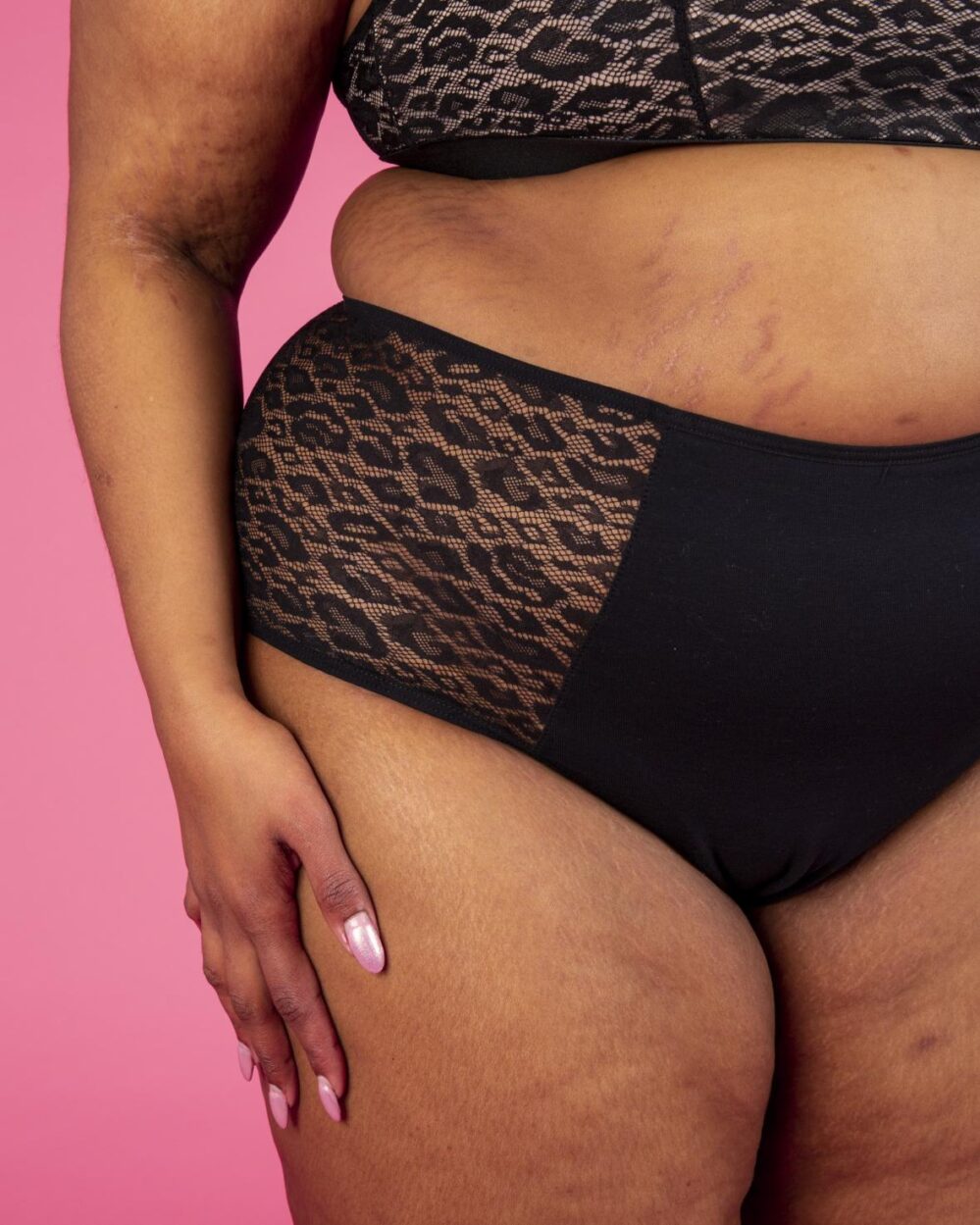 Sereluna Menstruationstrusse - Ida High Waist Black