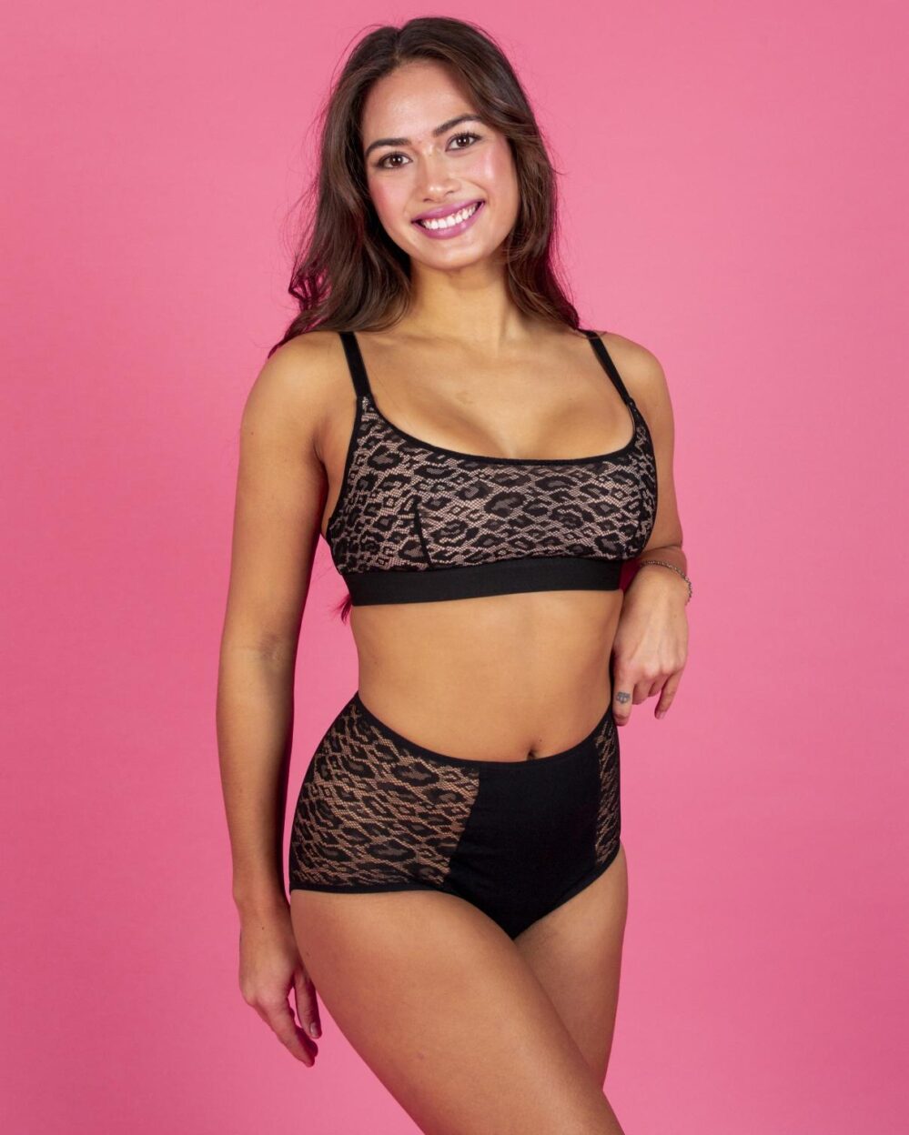 Sereluna Menstruationstrusse - Ida High Waist Black