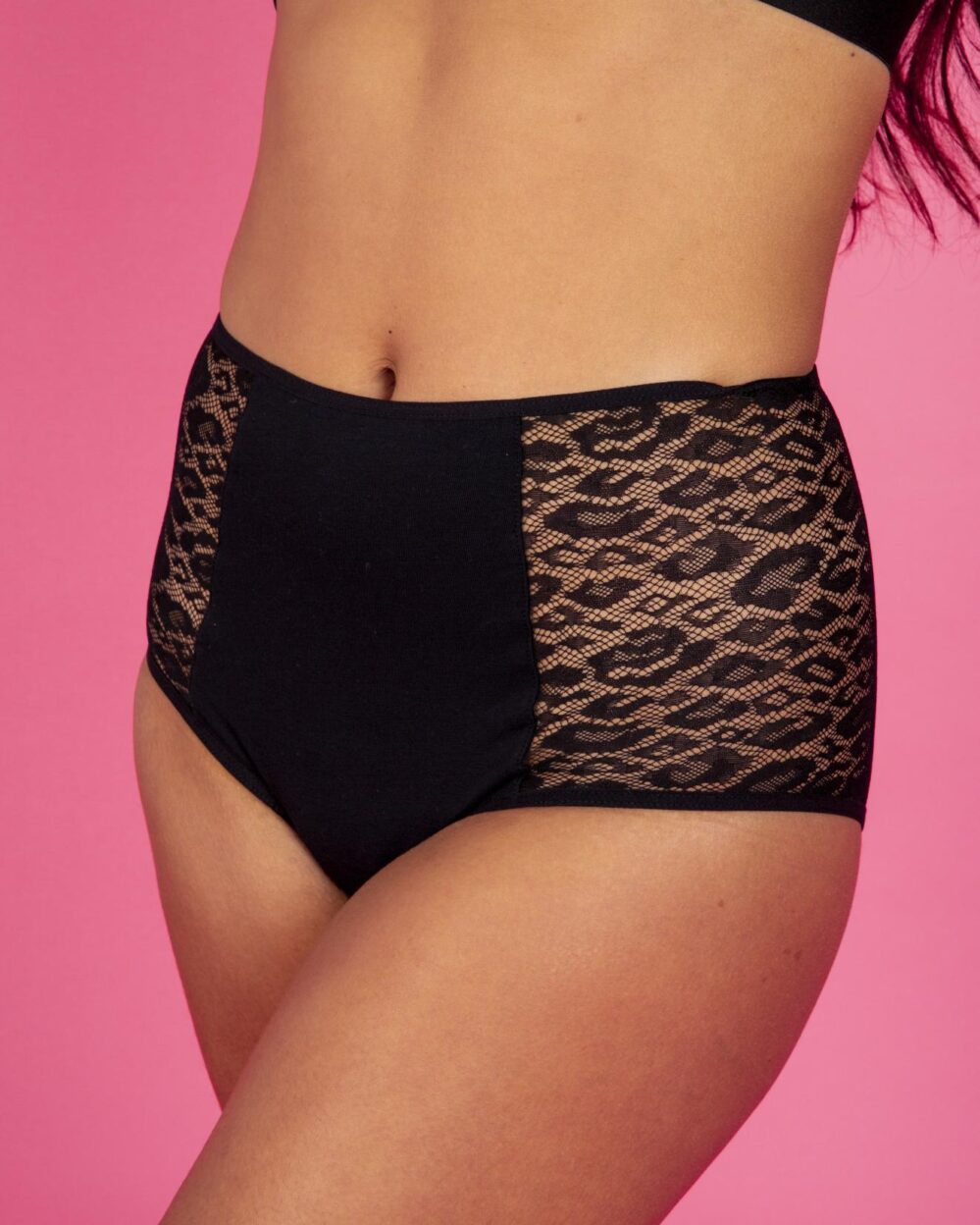 Sereluna Menstruationstrusse - Ida High Waist Black