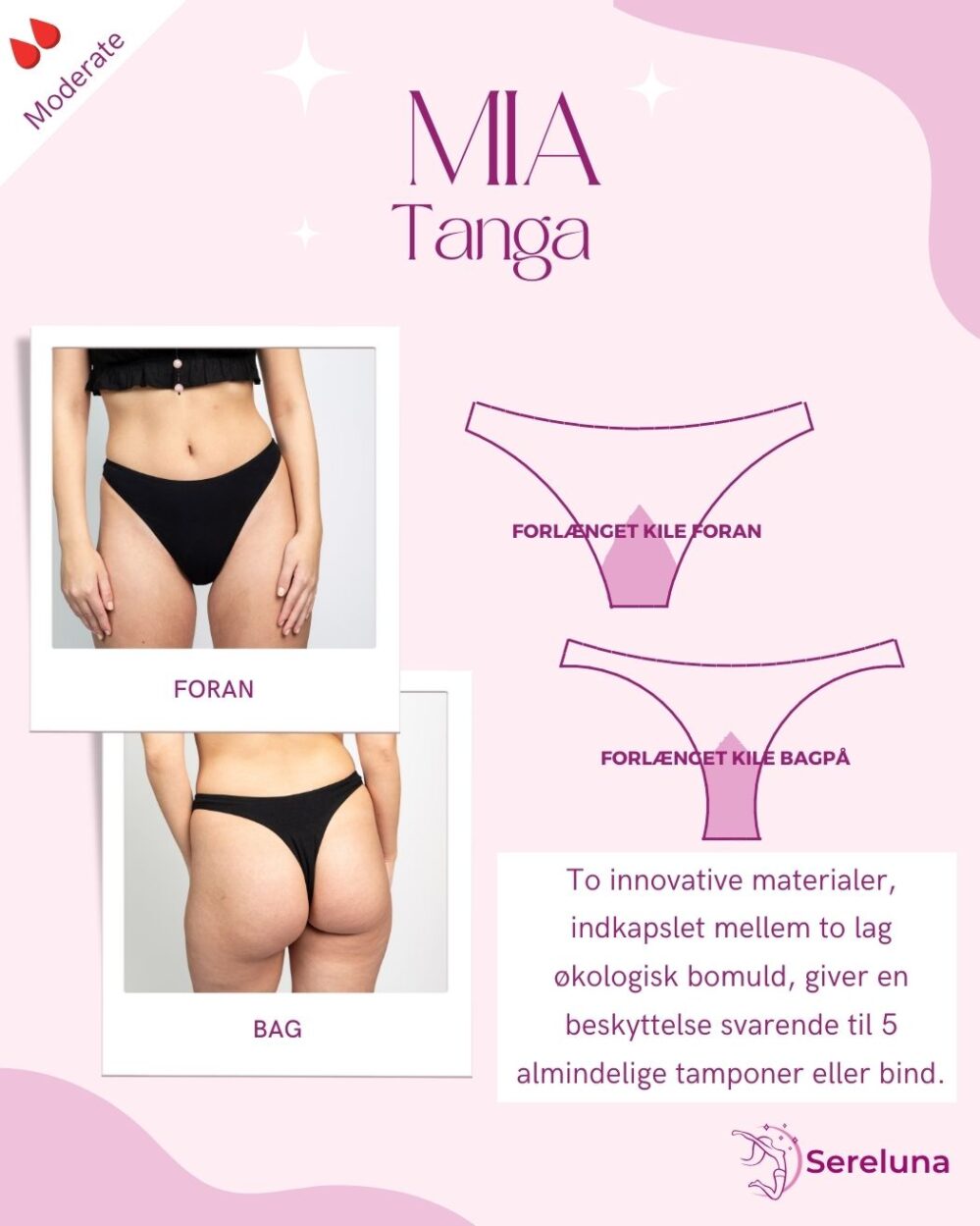 Sereluna Menstruationstrusse - Mia tanga